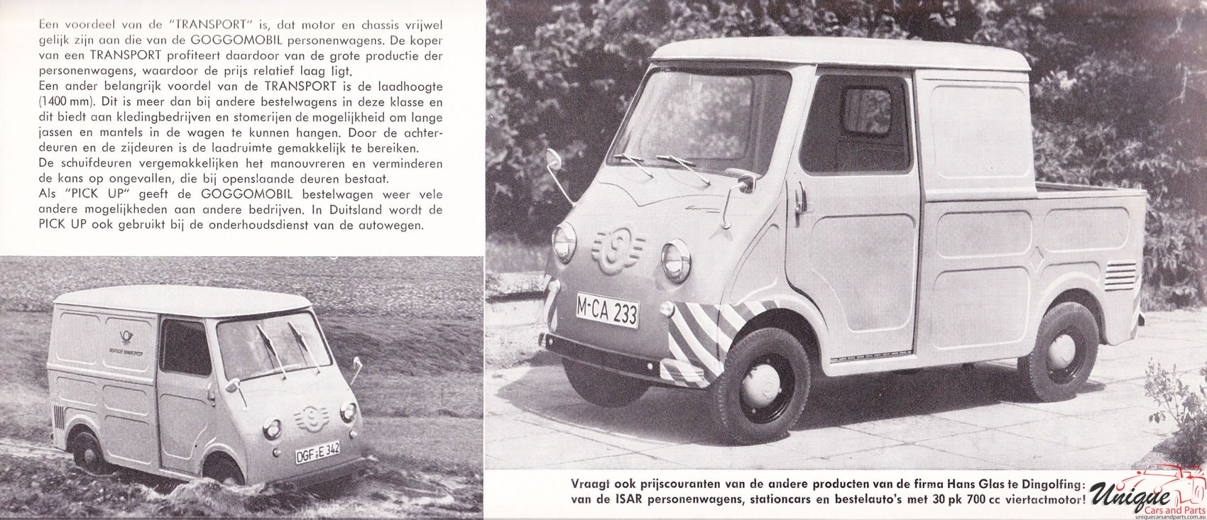 1961 Glas Goggomobil Brochure Page 2